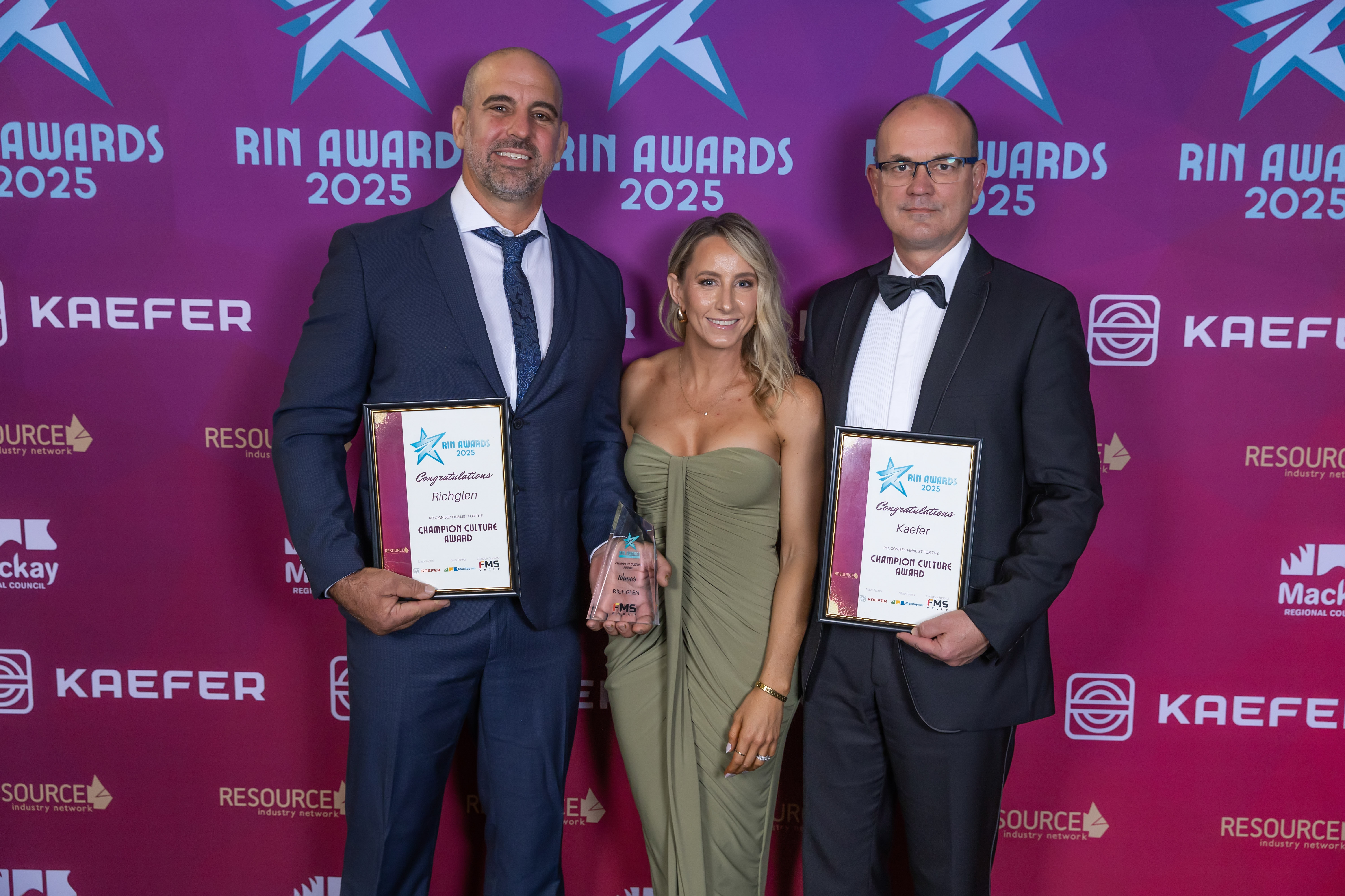 Champion Culture Award winners Richglen at the RIN Awards